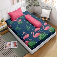 Lady Rose - Sprei Single 90x200 Tinggi 20 - Flamingo