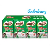 BN Authentic Milo UHT Less Sugar 4 x 125ml Brand New School Drink MILO UHT Less Sugar