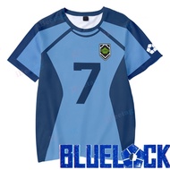 【In stock】Blue Lock Isagi Yoichi Chigiri Hyoma Jersey Cosplay Football Team Short Sleeve Bastard Mun