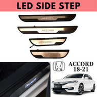 Honda accord led side door step Protector accessories 2014 2015 2016 2017 2018 2019