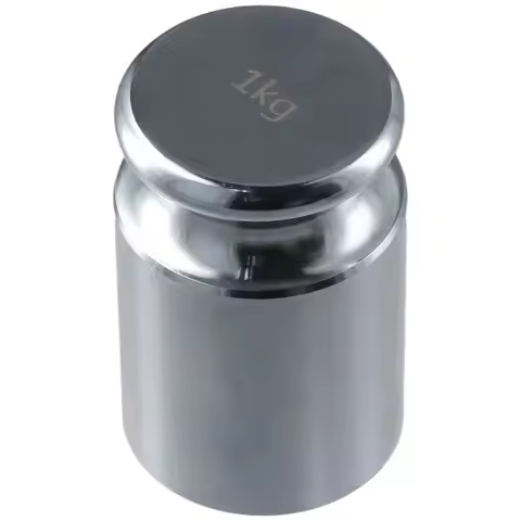 Silver 1000 g Calibration Weight Stainless Steel 1KG Scale Calibration Weight High Precision Gram We