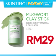 SKINTIFIC Mugwort Acne Clay Mask Stick Mud Clay Mask Cleanses Pores Blackheads Relieves Redness Clay