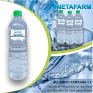 DR7 Aquadest Aquades Akuades Air Suling Distilled Water 1 Liter