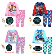 [SG SELLER] Cuddle Me kids Glow in the Dark Pyjamas sleepwear children girls boys paw patrol frozen spiderman elmo