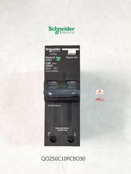 Schneider QO250C10RCBO30 เมนกันดูด 2P 50A 10kA 30mA SQ-D ชไนเดอร์