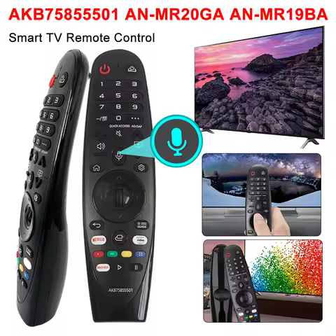 Voice Magic Remote Control AKB75855501 for LG AN-MR20GA AN-MR19BA 18BA MR650 Smart TV 2017-2020 LED 