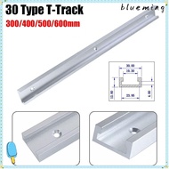 BLUEMING 1Pcs T-Track, Slide Guide Rail Aluminium Alloy T-Slot Track,  300-600mm T Slider Fixture Sl