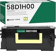 Remanufactured 58D1H00 Black High-Yield Toner Cartridge Replacement for Lexmark 58D1H00 Toner Cartri