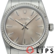 นาฬิกา Rolex Oyster Perpetual สำหรับเด็กผู้ชาย รุ่น 67514(N) สายเดี่ยว K18WG/SS ตัวเรือนสีเงินขัดเงา