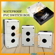 1/ 2/ 3 Way  Push Button Switch Control Station Box Waterproof Push PVC Control Hole Box Waterproof Controller Dustproof