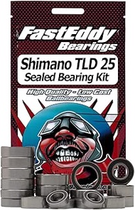 FastEddy Bearings Compatible with Shimano TLD 25 Single Speed Level Drag Fishing Reel Rubber Sealed 