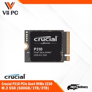 Crucial P310 (500GB/1TB/2TB) PCIe Gen4 NVMe 2230 M.2 SSD