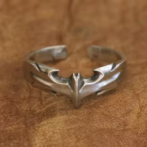 Charms Small Cupronickel Bat Ring CP111 US Size 7 to 13