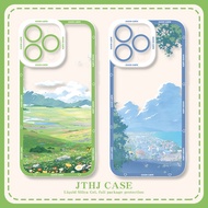 Aesthetic Landscape Casing Hp Oppo Reno 14 Pro 5G Reno 14F Reno 13F Reno 13 Reno 12F Reno 11F 7Z Ren