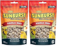 Higgins 2 Pack of Sunburst Millet Bits for Small Birds, 1 Ounce Each