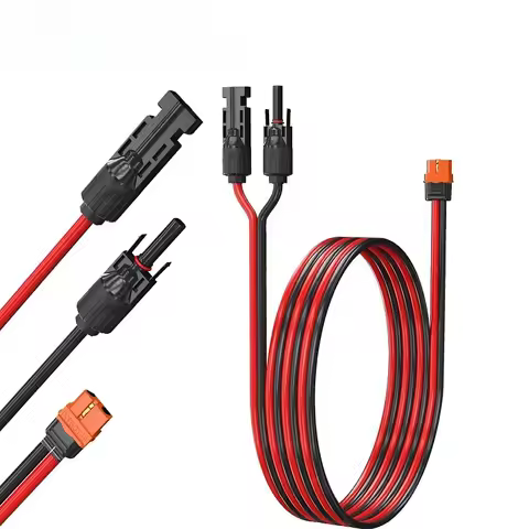 MC-4 to XT60I Adapter 10/12AWG CableConnect Solar Panel Charge Cable for Solar Generator Portable Po