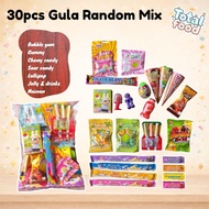 Mix  30pcs Pelbagai Jenis Mix Gula Gula / Candy / Mainan / Toys / Lollipop  / Jelly Drink / Bubble G