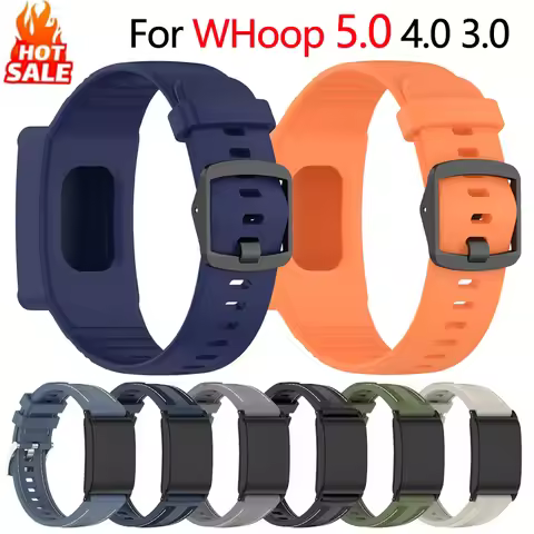 Silicone Watch Strap For WHOOP 5.0 band WHOOP 4.0 Adjustable Breathable Fitness Bracelet For smartwa