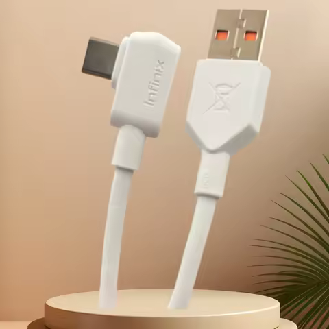 Original USB Type C Cable 90 Degree For Infinix Note/Hot 60 50 40 30 12 GT30 Pro Razr 50 40 Ultra Fa