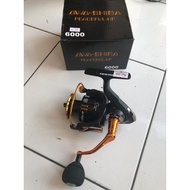 Awashima Peacefull Spinning Reel HP 5000 6000 Max Drag 19Kg Power Handle Omah Pancing Shop