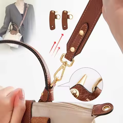 Leather Replacement Crossbody Bag Strap For Longchamp Small Bag Shoulder Strap Without Punching Modi