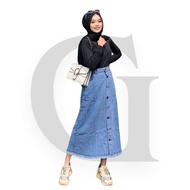 Latest Cheap Women's Denim Jeans Button Skirt