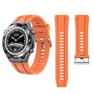 ❦✻☁ สายรัดซิลิโคน 22 มม. สำหรับ Huawei Watch Ultimate สายนาฬิกาขาวดำสำหรับ Huawei Watch Ultimate สายรัดแบบเปลี่ยนได้