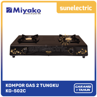 Miyako KG 502 C Kompor Gas 2 Tungku KG-502 C / KG 502C / KG502 C / KG502C / KG-502-C / KG-502C- Hita