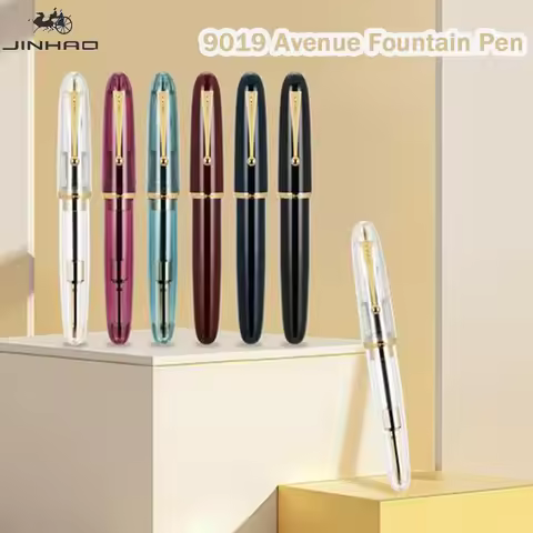 JINHAO Classic Fountain Pen 9019 Avenue Precision-engineered Heartbeat/Standard nib Gift Pens for Wr