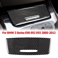 Suitable for BMW E90 E92 E93 3 Series 2005-2012 Pure Carbon Fiber Car Storage Box Panel Decorative Cover Decorative Sticker Interior Accessories