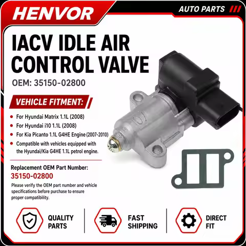 Idle Air Control Valve 35150-02800 for Hyundai i10 Matrix 1.1L & Kia Picanto 1.1L G4HE Engine 2007-2
