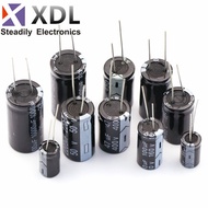 2-50pcs 10V 16V 25V 35V 50V 63V 100V Aluminum Electrolytic Capacitor 100UF 220UF 330UF 470UF 680UF 1