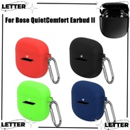 LET Silicone Protective , Full Protection Fully Covered Silicone Earphone , Shockproof Portable Headset Cover for Bose QuietComfort Earbuds II Earphone