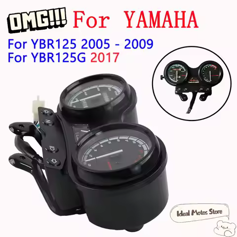 Motorcycle Accessories Odometer Speedometer For Yamaha YBR125 YB125 2005 - 2009 YBR 125 YBR125G Inst