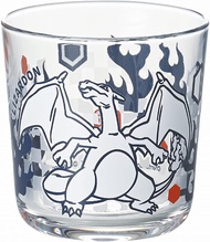 金正陶器 「精靈寶可夢」噴火龍 玻璃杯 水杯 8cm 剪影風格