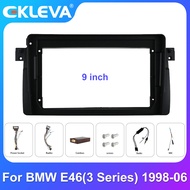 EKLEVA Tấm Khung Gắn Radio Xe Hơi 2 Din 9 "Khung Lắp Vào Táp Lô Cho BMW E46 M3 3 Series 1998-2006 Lắ