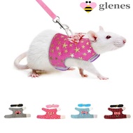 GLENES Hamster Vest Outdoor Cute Ferret Squirrel Adjustable Harness
