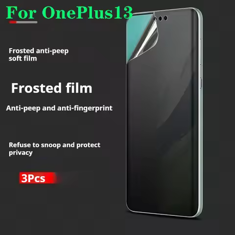 OnePlus13 Privacy Screen Protector For OnePlus 13 Matte Hydrogel Film One Plus 13 Soft Antipeeping C