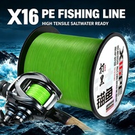 16X Braided PE Fishing Line Super High Tensile Long Cast Big Game Offshore 300M 500M Line