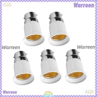 WARREEN 5pcs B22 to E27 Adapter, Universal Iron Copper Aluminum B22 to E27 Converter, Lighting Appli