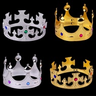 Crown King Queen / Prince Crown Gold Red Paper / Crown Plastic Diamond Crown / Happy Birthday Crown