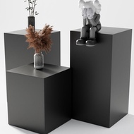 Display Stand Matte Black High Low Clothing Store Display Stand Square Cube Model Photography Cube H