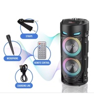 Wireless portable bluetooth speaker with LED /RADIO 4 INCHES x2/SG