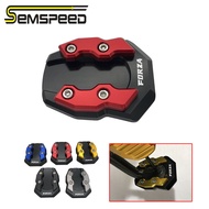 SEMSPEEDสำหรับHonda Forza 350 300 250 125 Forza300 2017-2023 2024 รถจักรยานยนต์Kickstandเท้าด้านข้า