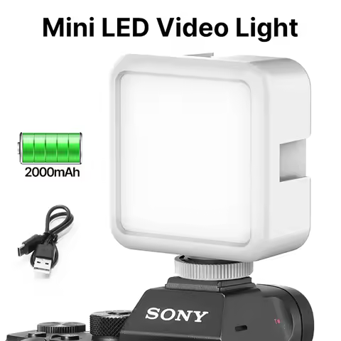 Ulanzi VL49 Mini LED Video Light 2000mAh CRI 95+ 5500K Portable Photography Vlogger Fill Light with 