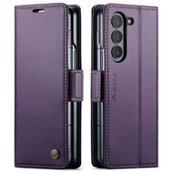 Flip Premium raCaseta Case For Samsung Galaxy Z Fold 7 6 5 4 5G New Aleph Cover Leather Kulit Sarung