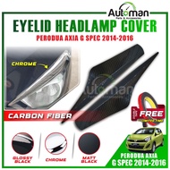 Car Eye lip Headlamp Cover Perodua Axia Ativa Alza Aruz Bezza Myvi lagi Best Icon Head Light Eye Lid