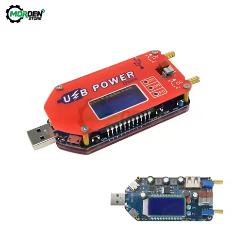 QC3.0 2.0 USB CC/CV DC-DC 4-13V to 1-30V 0-2A 15W Digital Adjustable Step Up Down Boost Buck Power S