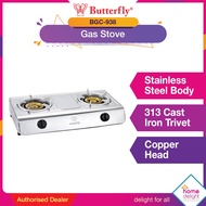 Butterfly Stainless Steel Double Gas Stove [ BGC-938 / BGC938 / BGC868/343 ]