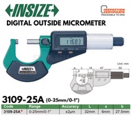 INSIZE Digital Outside Micrometer 3109-25A (0-25mm) / 3109-50A (25-50mm) / 3109-75A (50-75mm) / 3109